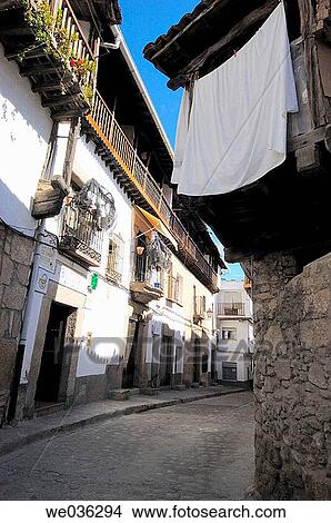 Villanueva de la Vera. Cßceres province, Extremadura. Spain View Large Photo Image Picture - Villanueva de la Vera. Cßceres province, Extremadura. Spain. Fotosearch