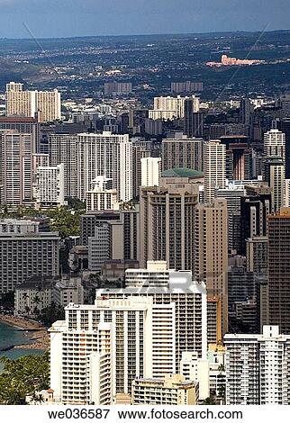 Waikiki, Oahu. Hawaii, USA View Large Photo Image Stock Photo - Waikiki, Oahu. Hawaii, USA. Fotosearch