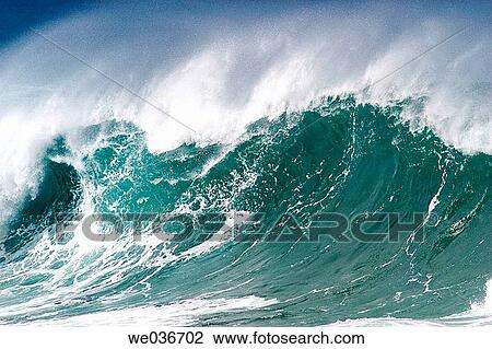 Wave. Oahu, Hawaii, USA View Large Photo Image Stock Image - Wave. Oahu, Hawaii, USA. Fotosearch