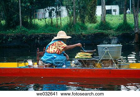 Stock Image - Xochimilco. Mexico D. F., Mexico. Fotosearch