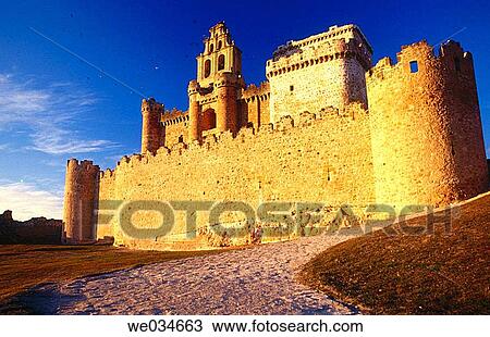 Stock Image - XVth century castle. Tur? gano. Segovia province. Spain.. Fotosearch