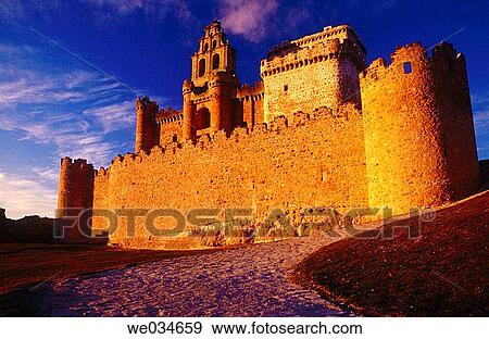 Stock Photo - XVth century castle. Tur? gano. Segovia province. Spain.. Fotosearch