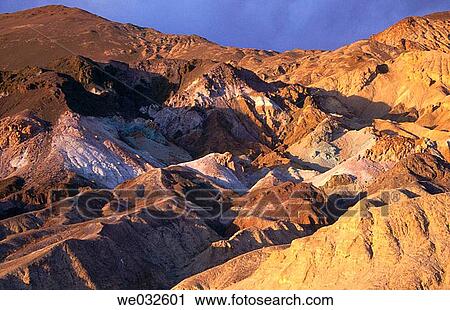 Stock Image - Zabriskie Point, Death Valley National Park. California, USA. Fotosearch