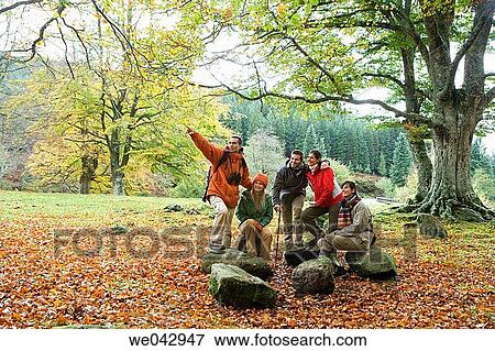 Stock Photo - 30's, autumn, 20's. Fotosearch