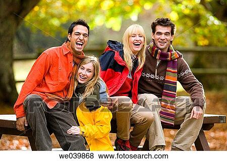 Stock Photo - 30's, autumn, amusement, 20's. Fotosearch