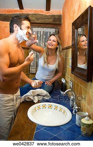 30's, bathroom, 20's View Large Photo Image Stock Photo - 30's, bathroom, 20's. Fotosearch