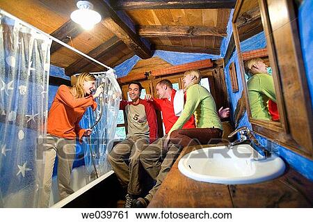 30's, bathroom, amusement, 20's View Large Photo Image Stock Image - 30's, bathroom, amusement, 20's. Fotosearch