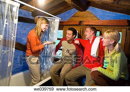30's, bathroom, amusement, 20's View Large Photo Image Stock Photo - 30's, bathroom, amusement, 20's. Fotosearch