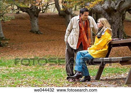 30's, Best friend, bench, autumn, 20's View Large Photo Image Stock Image - 30's, Best friend, bench, autumn, 20's. Fotosearch