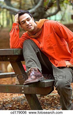 30's, calm, bench, autumn, 20's View Large Photo Image Stock Photograph - 30's, calm, bench, autumn, 20's. Fotosearch