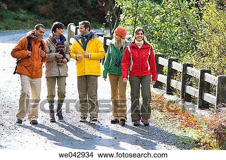 Picture - 30's, chat, autumn, 20's. Fotosearch