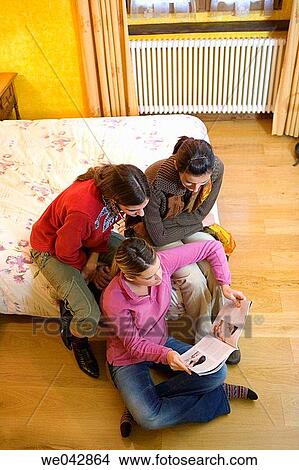 30's, chat, bed, 20's View Large Photo Image Picture - 30's, chat, bed, 20's. Fotosearch