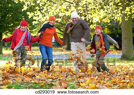 Stock Photo - activity, autumn, amusement, 30's. Fotosearch