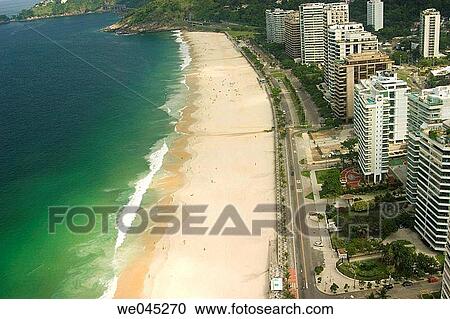 Aerial view from hanglider of Pepino Beach, South end of Rio de Janiero, Brazil View Large Photo Image Stock Image - Aerial view from hanglider of Pepino Beach, South end of Rio de Janiero, Brazil. Fotosearch