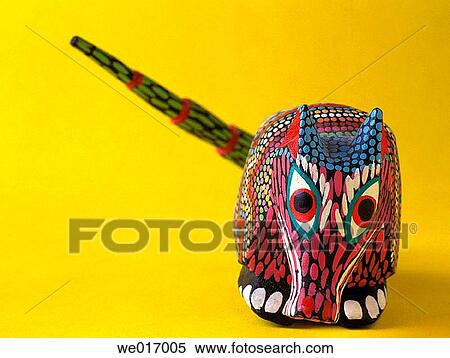 ? Alebrije? (Mexican folk art form ). Oaxaca, Mexico View Large Photo Image Stock Photography - ? Alebrije? (Mexican folk art form ). Oaxaca, Mexico. Fotosearch