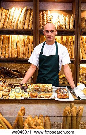 apron, bakery, Baker's shop, baker, 30's View Large Photo Image Stock Image - apron, bakery, Baker's shop, baker, 30's. Fotosearch