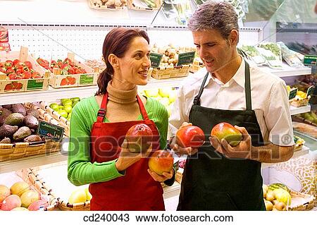 Stock Image - apron, commerce, 30's. Fotosearch