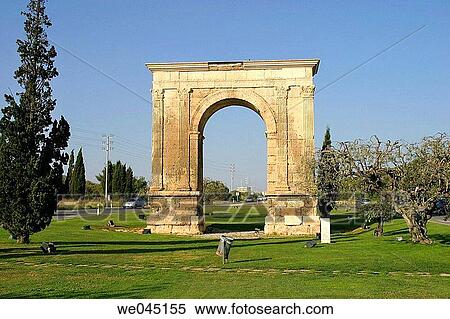 Arc de Ber?, Roman arch. Tarragona province, Catalonia, Spain View Large Photo Image Stock Photography - Arc de Ber?, Roman arch. Tarragona province, Catalonia, Spain. Fotosearch