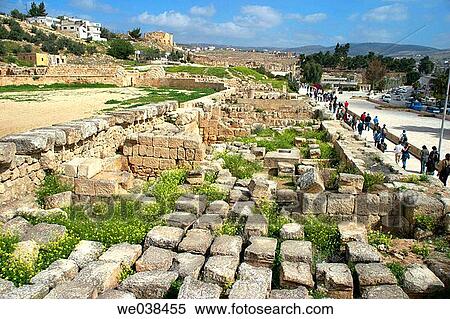 Archaeological site of Jerash. Jordan View Large Photo Image Stock Photography - Archaeological site of Jerash. Jordan. Fotosearch