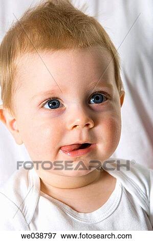 Stock Photo - astonished, child, baby, 12. Fotosearch