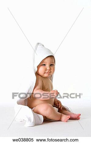 Stock Photography - astonished, chubby, child, baby, 12. Fotosearch