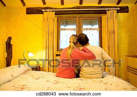 autumn, bedroom, bed, back view, affection View Large Photo Image Stock Image - autumn, bedroom, bed, back view, affection. Fotosearch
