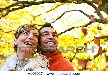Picture - autumn, bonding, bond, affection. Fotosearch