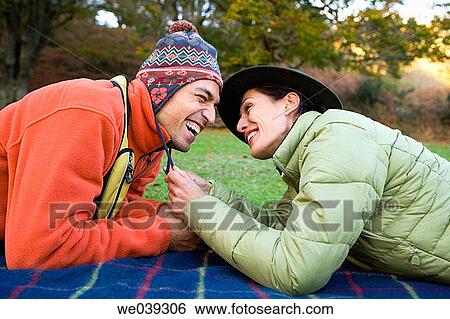 Stock Photograph - autumn, bonding, bond, amusement. Fotosearch