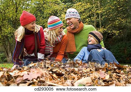 Stock Photography - autumn, brother, boy, amusement. Fotosearch