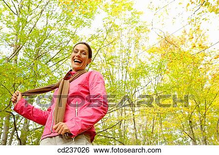 autumn, carefree, 30's View Large Photo Image Stock Photograph - autumn, carefree, 30's. Fotosearch