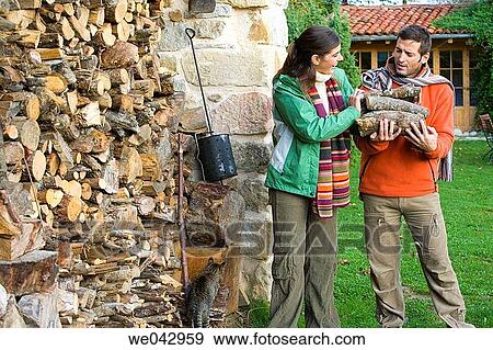 Stock Photo - autumn, carrying, carry, aid. Fotosearch
