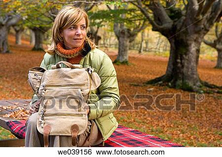 Stock Photograph - autumn, contemporary, anorak. Fotosearch