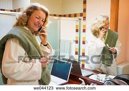 baby boomer, bathrobe, bathroom, blond, brush View Large Photo Image Stock Image - baby boomer, bathrobe, bathroom, blond, brush. Fotosearch