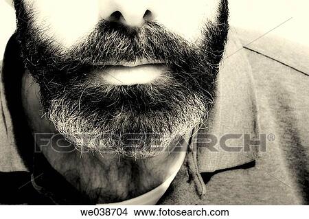 baby boomer, beard, black and white, Close-up, contemporary View Large Photo Image Picture - baby boomer, beard, black and white, Close-up, contemporary. Fotosearch