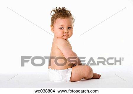 baby, chubby, child, back view, 12 View Large Photo Image Picture - baby, chubby, child, back view, 12. Fotosearch