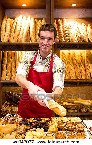 baker, bread, bakery, Baker's shop, 30's View Large Photo Image Stock Photo - baker, bread, bakery, Baker's shop, 30's. Fotosearch