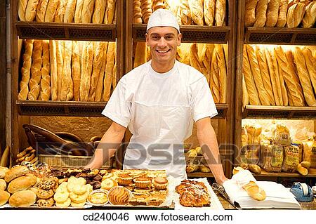 baker, bread, bakery, Baker's shop, 30's View Large Photo Image Stock Photograph - baker, bread, bakery, Baker's shop, 30's. Fotosearch