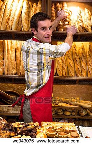 baker, bread, bakery, Baker's shop, 30's View Large Photo Image Stock Photograph - baker, bread, bakery, Baker's shop, 30's. Fotosearch