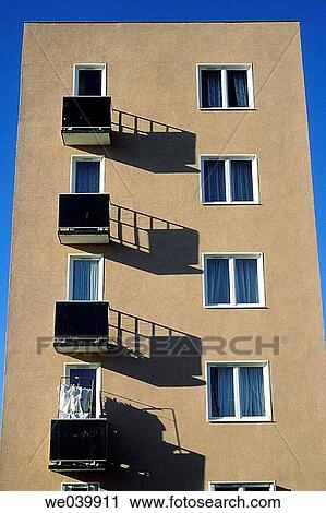 balcony, contemporary, condominium, building, architecture View Large Photo Image Stock Image - balcony, contemporary, condominium, building, architecture. Fotosearch
