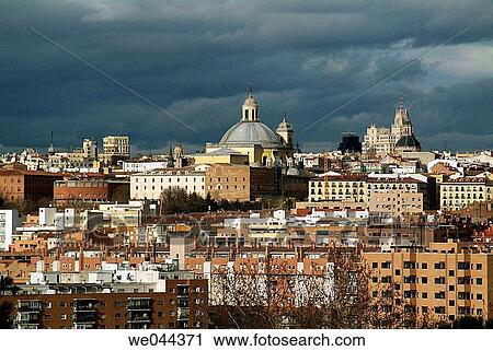 Basilica of San Francisco el Grande in Madrid skyline. Spain View Large Photo Image Stock Image - Basilica of San Francisco el Grande in Madrid skyline. Spain. Fotosearch