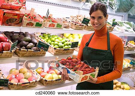 Stock Image - basket, apron. Fotosearch