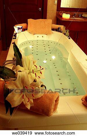 bathroom, chilling out, concept, decoration, health View Large Photo Image Stock Photo - bathroom, chilling out, concept, decoration, health. Fotosearch