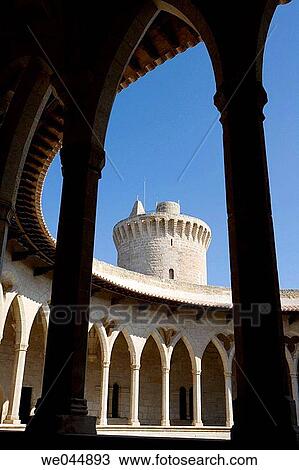 Bellver castle, Palma de Mallorca. Majorca, Balearic Islands. Spain View Large Photo Image Stock Image - Bellver castle, Palma de Mallorca. Majorca, Balearic Islands. Spain. Fotosearch