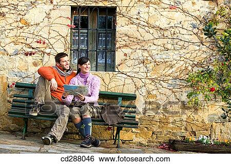bench, contemporary, autumn View Large Photo Image Stock Photograph - bench, contemporary, autumn. Fotosearch