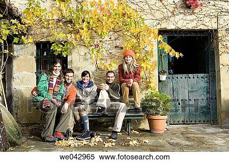 bench, contemporary, autumn View Large Photo Image Stock Photography - bench, contemporary, autumn. Fotosearch