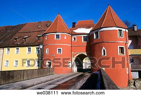 Biertor. Cham. Oberpfalz / Upper Palatinate. Bavaria. Germany. View Large Photo Image Stock Image - Biertor. Cham. Oberpfalz / Upper Palatinate. Bavaria. Germany.. Fotosearch