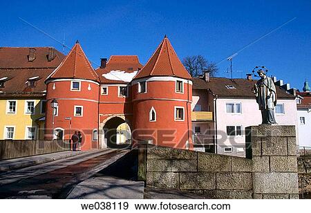 Biertor. Cham. Oberpfalz / Upper Palatinate. Bavaria. Germany. View Large Photo Image Stock Photo - Biertor. Cham. Oberpfalz / Upper Palatinate. Bavaria. Germany.. Fotosearch