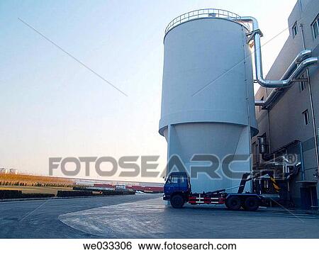 Big storage tank in a factory. View Large Photo Image Stock Photograph - Big storage tank in a factory.. Fotosearch