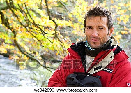 Stock Image - black hair, contemporary, autumn. Fotosearch