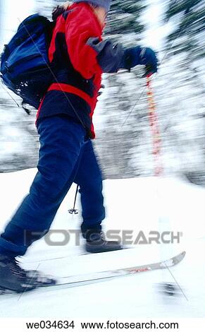 Blurred motion cross country skiing. Mount Hood National Forest. Oregon. USA. View Large Photo Image Picture - Blurred motion cross country skiing. Mount Hood National Forest. Oregon. USA.. Fotosearch